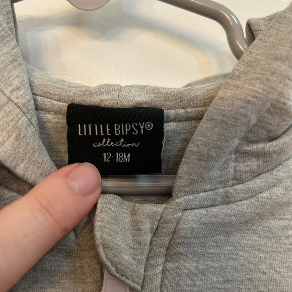 Little Bipsy Grey Zip Jacket 12-18M - Picture 6 of 6